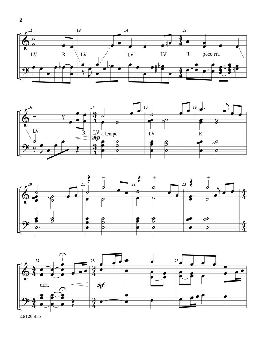 Come, Thou Fount of Every Blessing (Digital Download) 3-Octaves scores gallery preview page 2