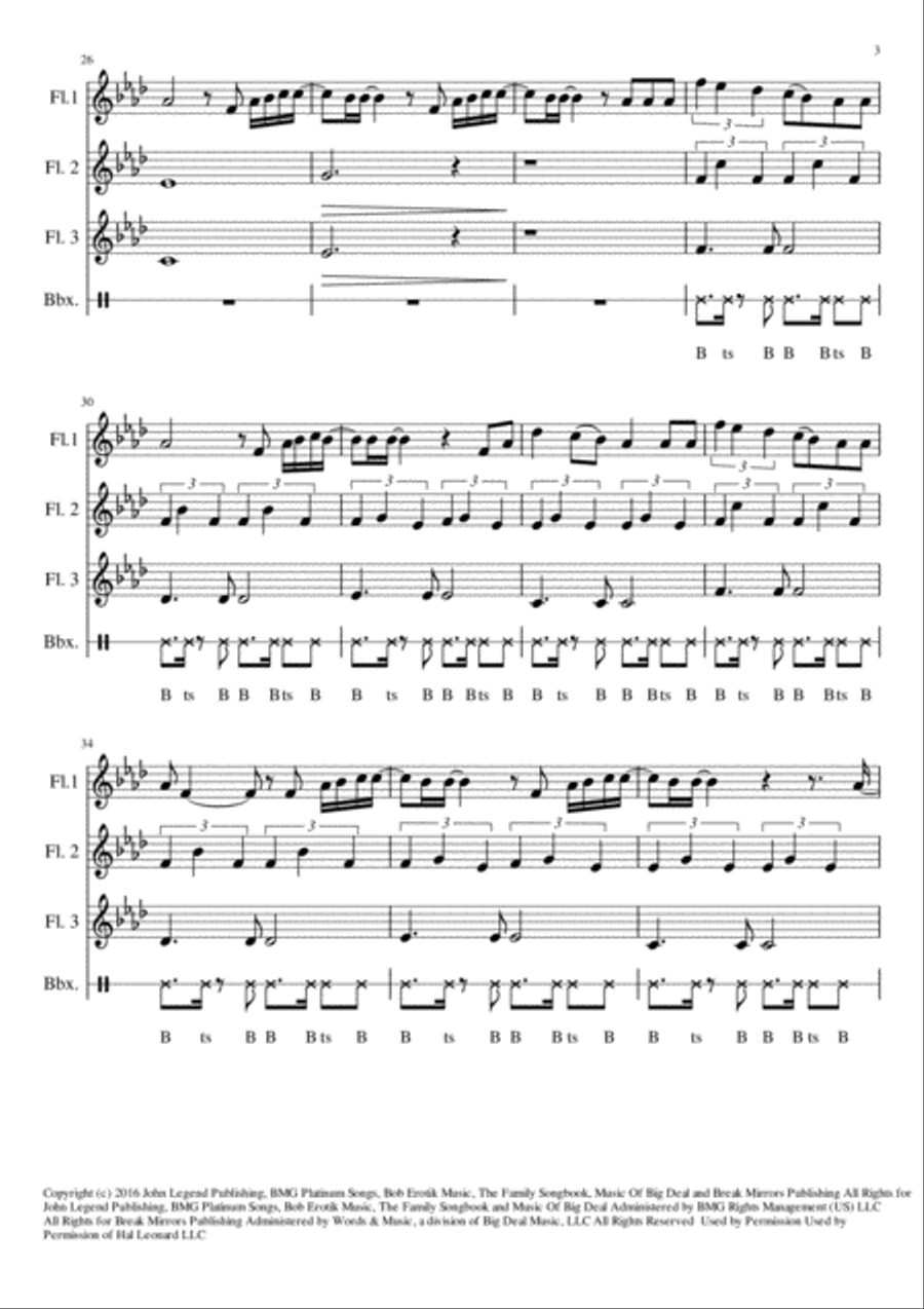 Love Me Now Love Me Now Woodwind Trio scores gallery preview page 4