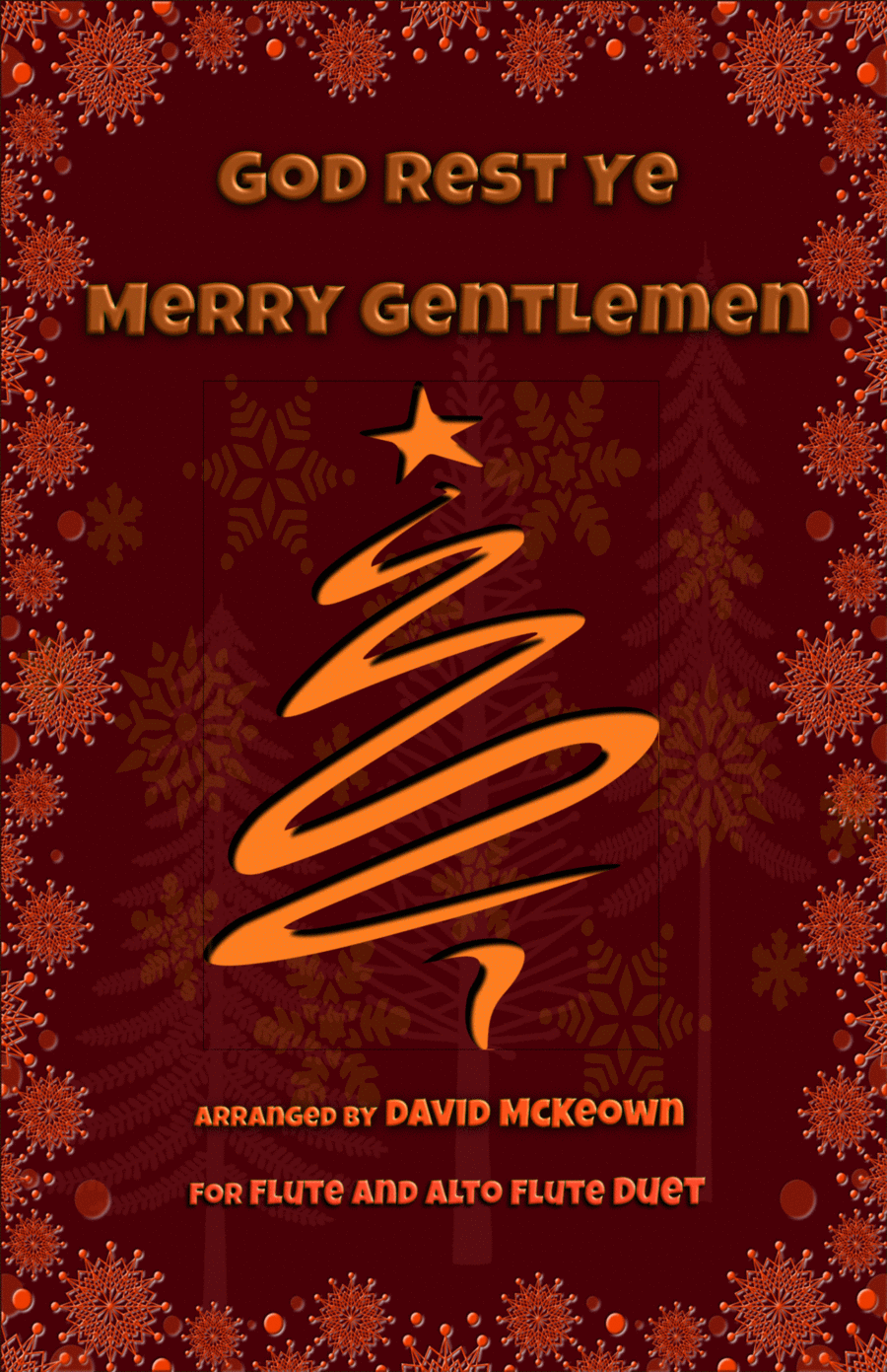 God Rest Ye Merry Gentlemen, Jazz Style, for Flute and Alto Flute Duet Flute Duet scores gallery preview page 1