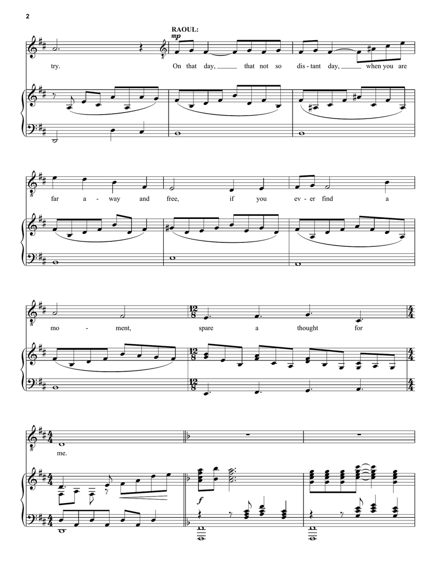 Think Of Me (from Phantom Of The Opera) (Trio) Voice scores gallery preview page 2