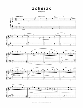 Scherzo (Il Singulto -The Hiccough) from Sonatinas and Other Pieces from the Viennese Sketchbook for