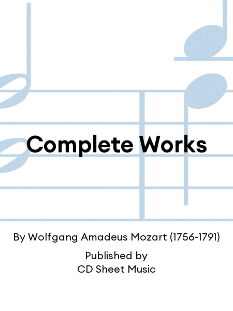 Complete Works Complete Works Harpsichord scores gallery preview page 1