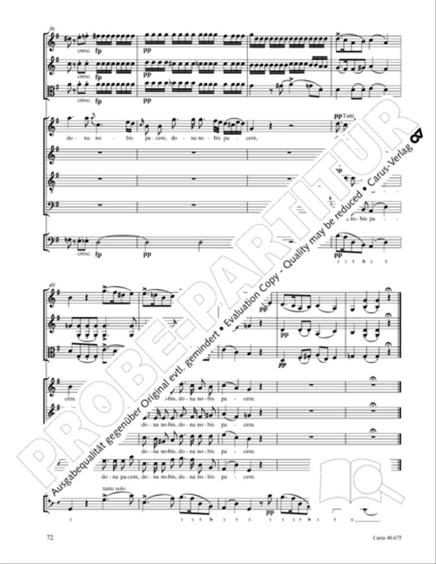 Mass in G Major STB scores gallery preview page 85