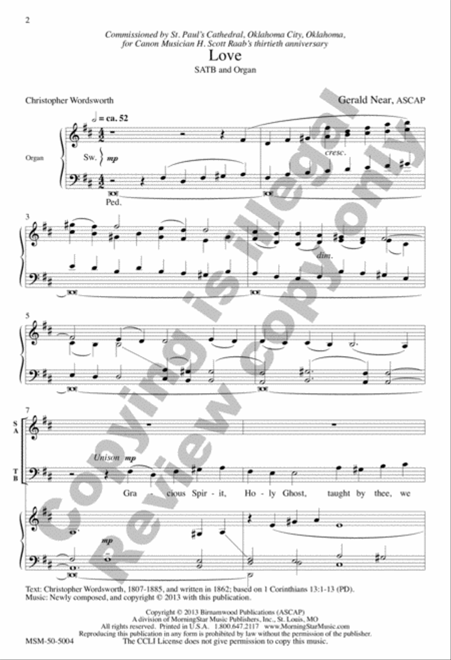 Love 4-Part scores gallery preview page 2