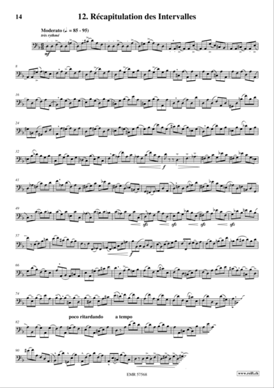 32 Etudes de Perfectionnement Bassoon Solo scores gallery preview page 14