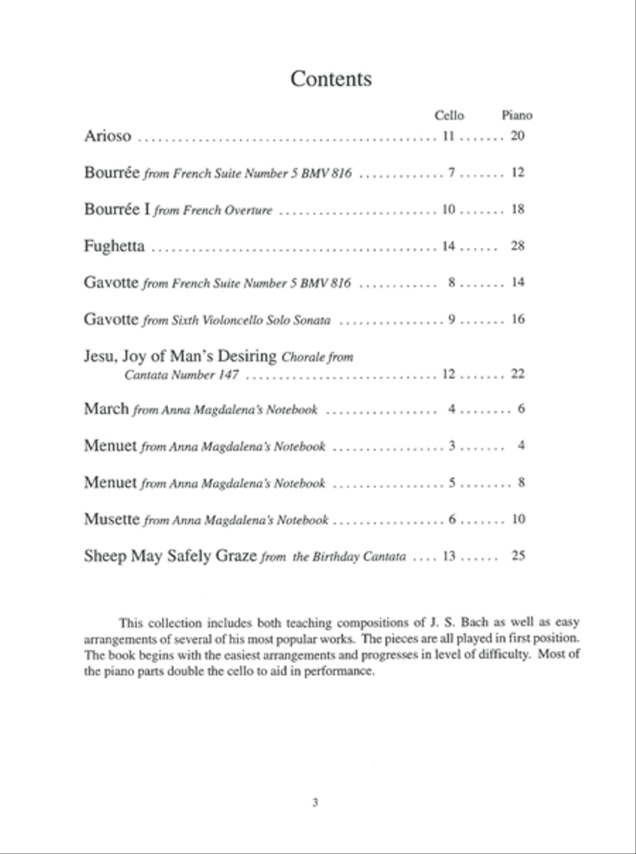 The Student Cellist: Bach Cello scores gallery preview page 4