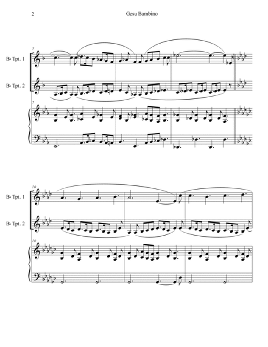 Gesu Bambino (Trumpet Duet with Piano Accompaniment) image number null