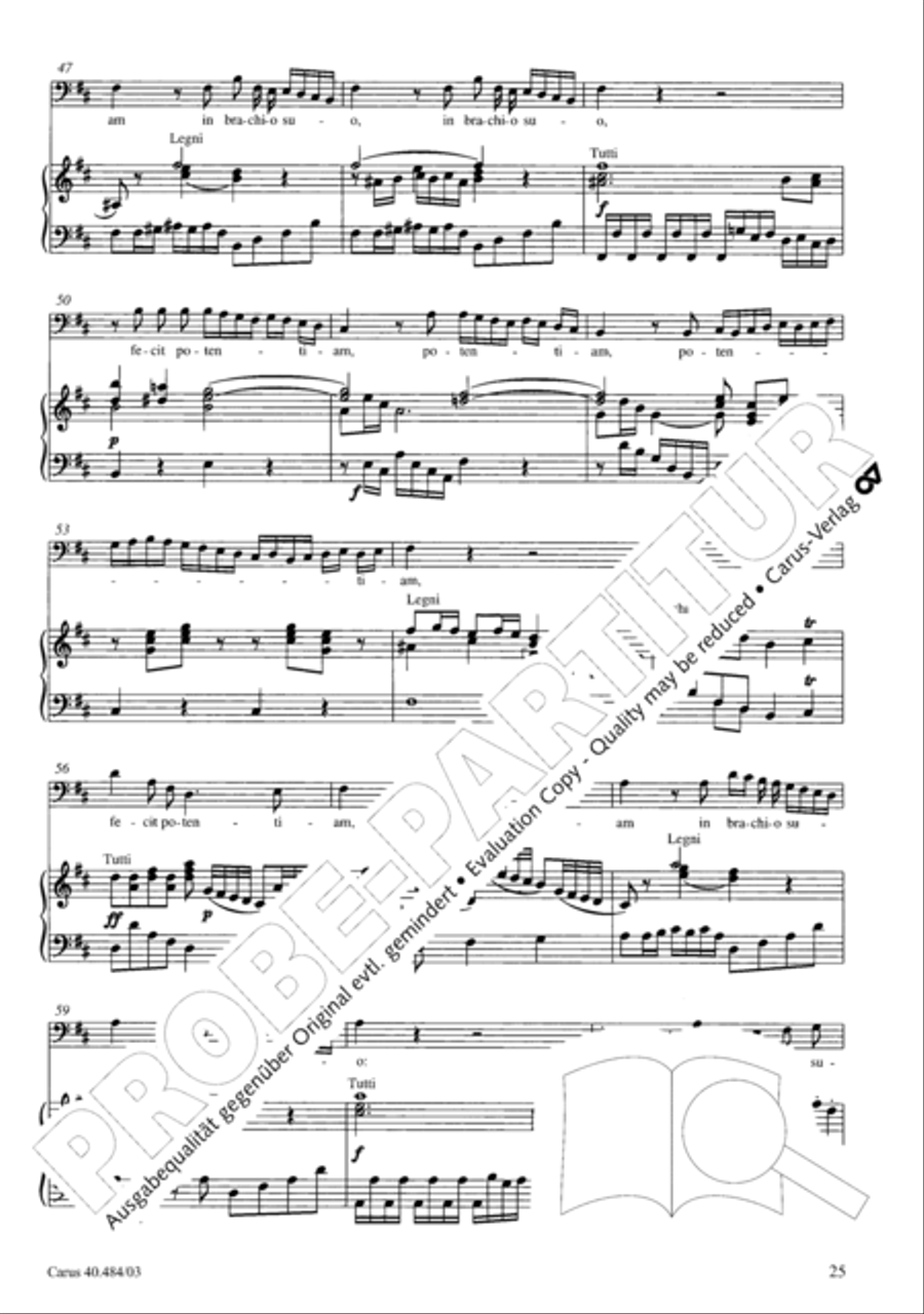 Magnificat in D ATB scores gallery preview page 26