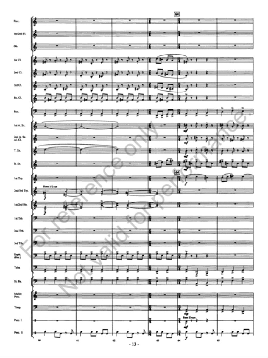 Agua's Whelm Concert Band scores gallery preview page 14