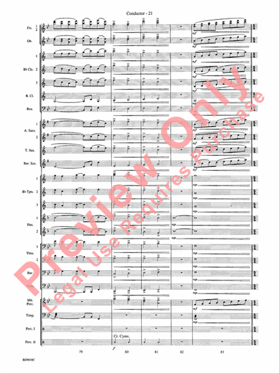 The Spirit of Orpheus (A Sinfonian Celebration) Concert Band scores gallery preview page 24