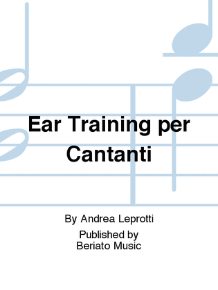 Book cover for Ear Training per Cantanti