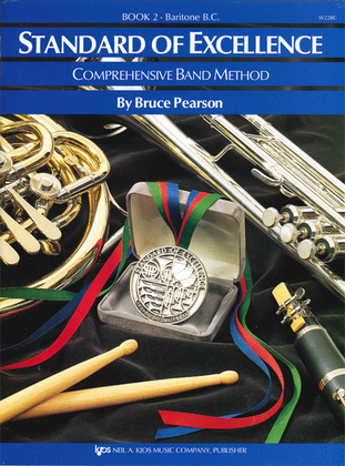 Book cover for Standard of Excellence Book 2, Baritone B.C.