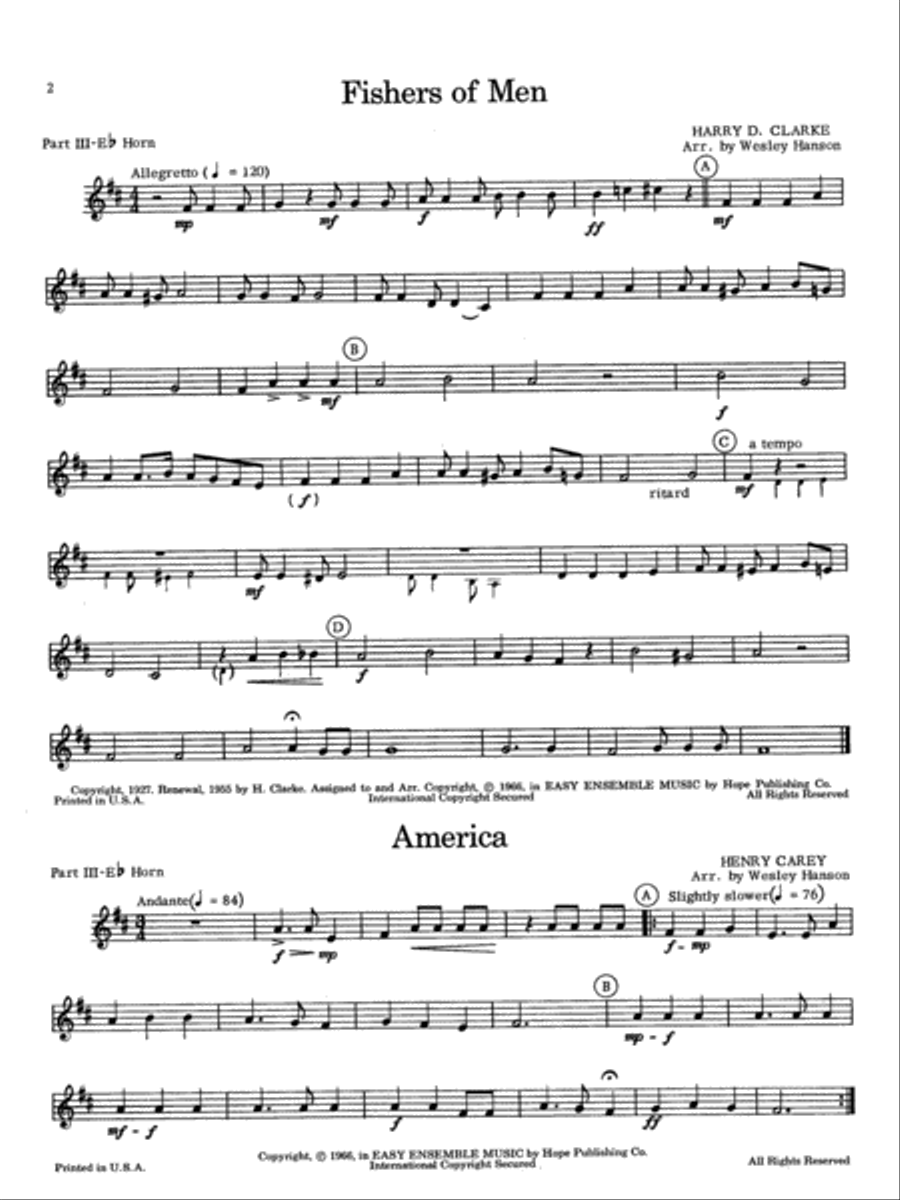 Easy Ensemble Music Horn scores gallery preview page 3