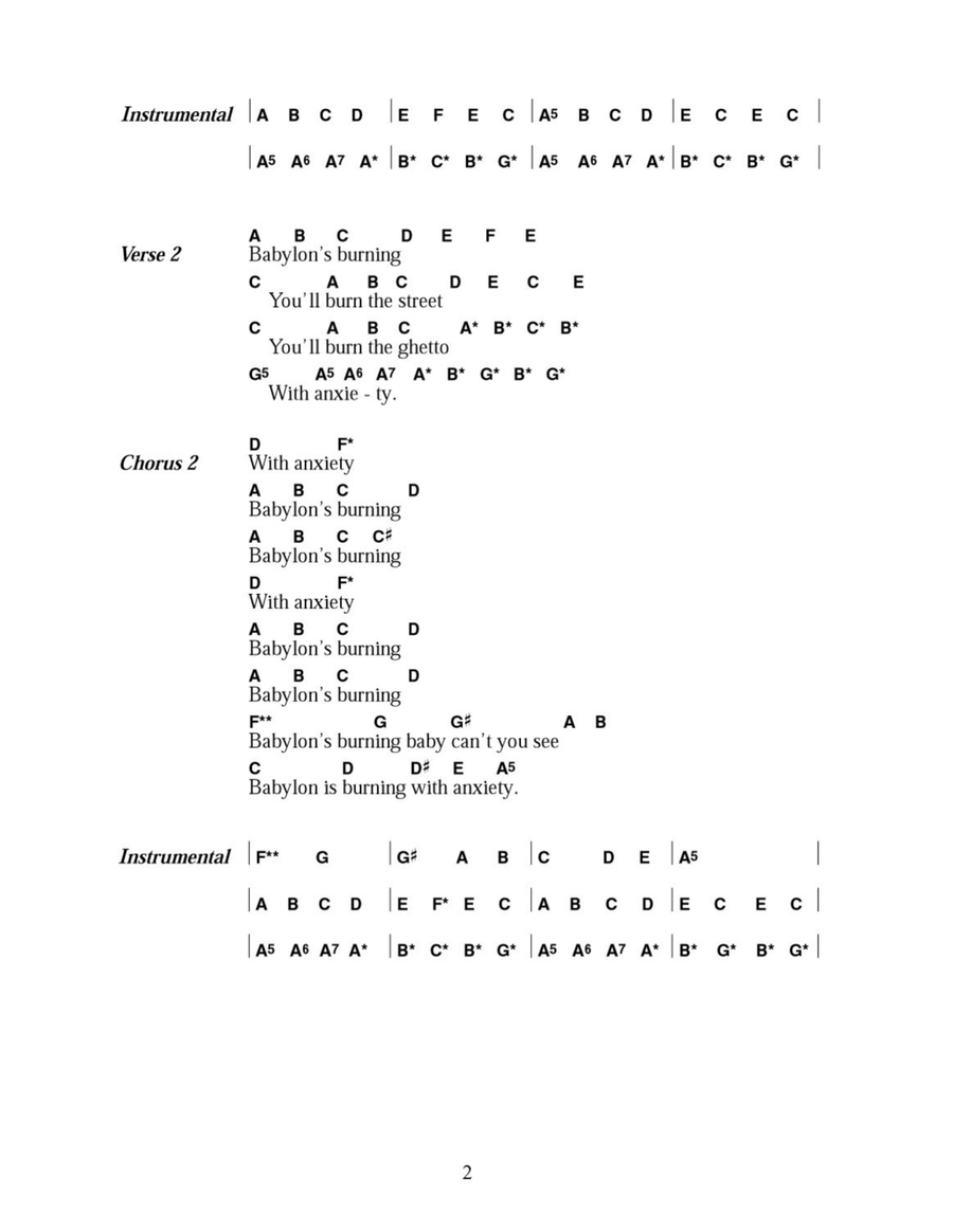 Babylon's Burning Electric Guitar scores gallery preview page 2