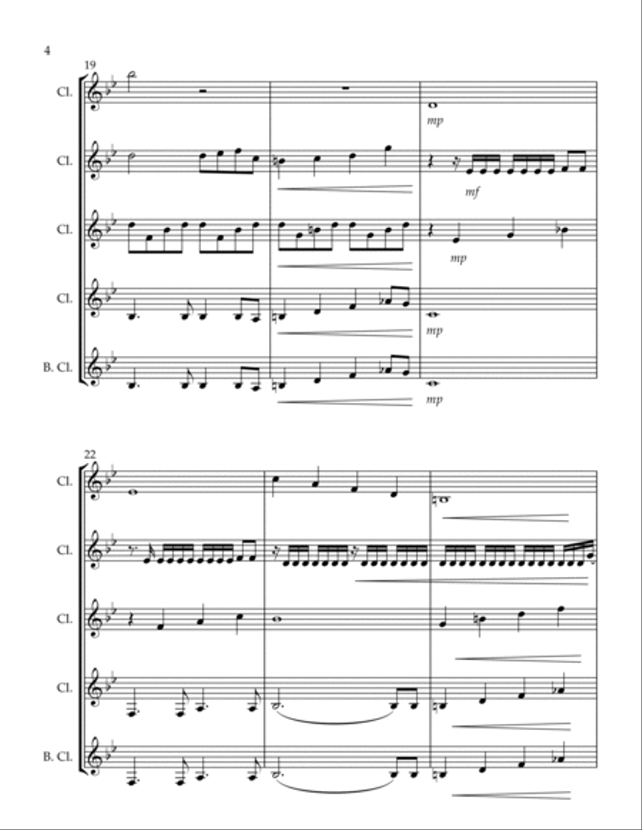 Kill Bill Woodwind Quartet scores gallery preview page 4