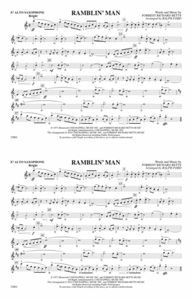 Ramblin' Man: E-flat Alto Saxophone