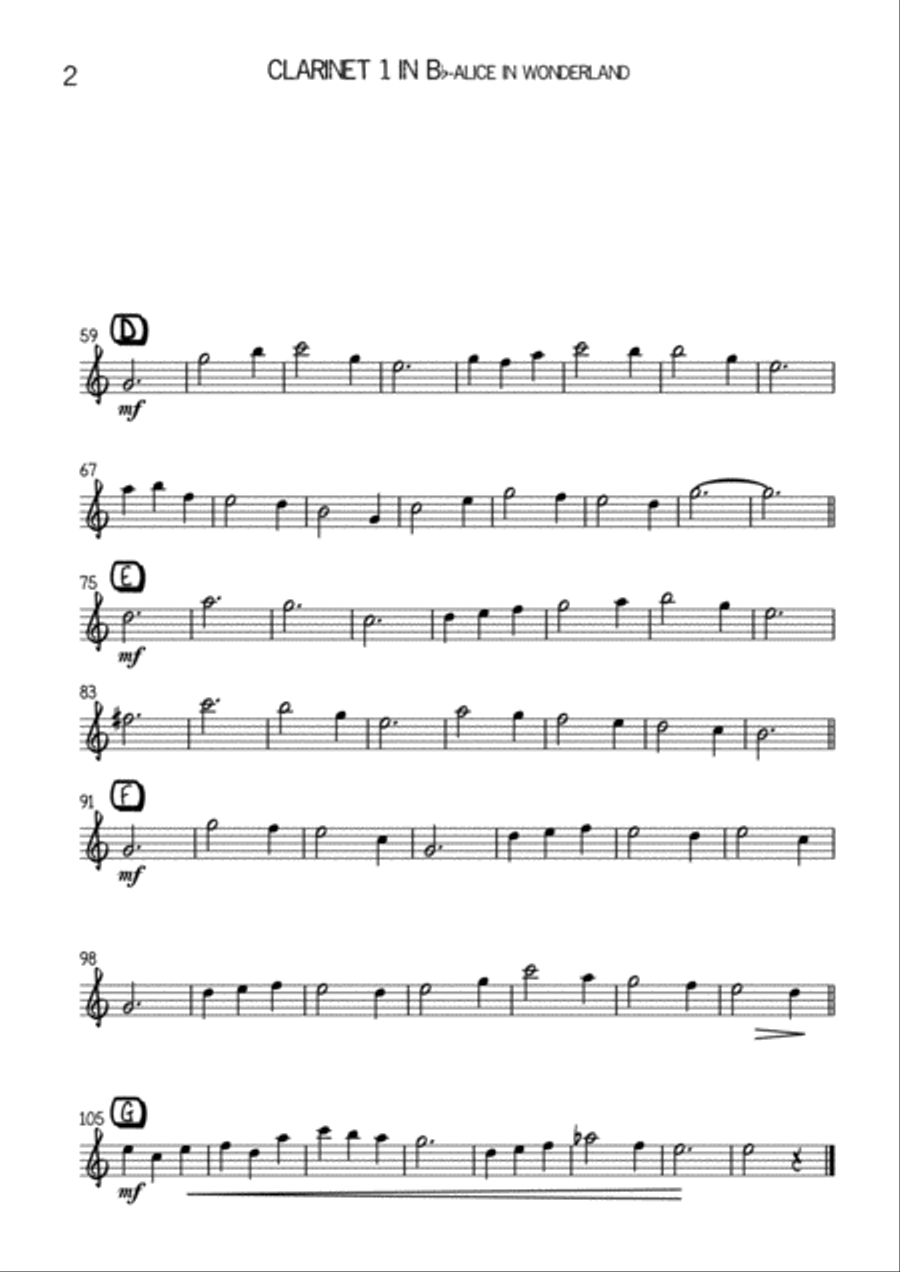 Alice In Wonderland from Walt Disney's ALICE IN WONDERLAND Jazz Ensemble scores gallery preview page 3