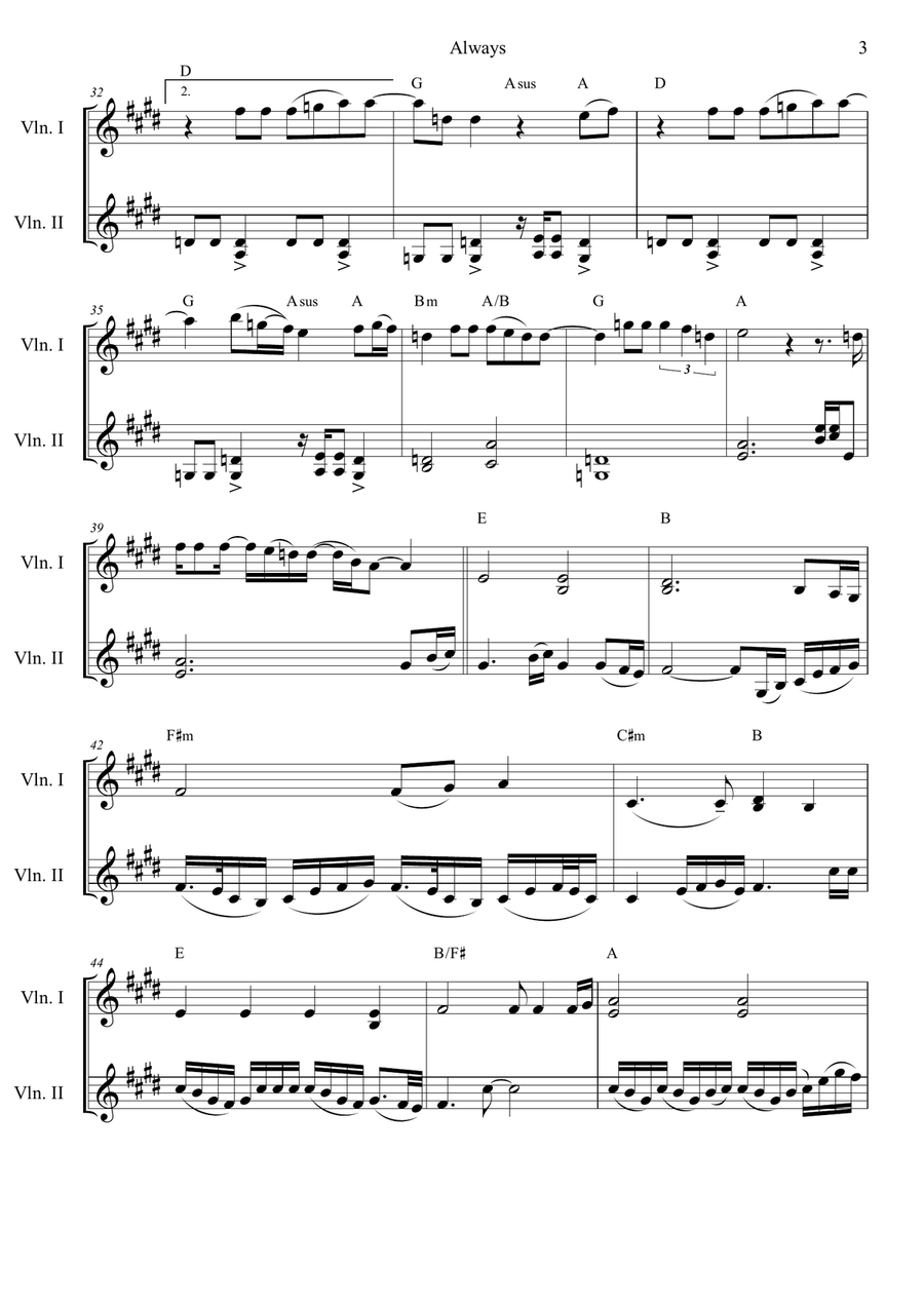 Always Always String Duet scores gallery preview page 3
