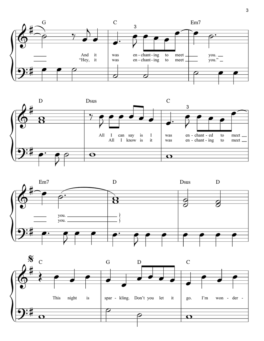 Enchanted Easy Piano scores gallery preview page 3