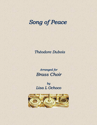 Book cover for Song of Peace for Brass Choir