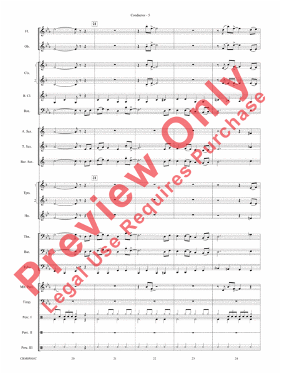 Let It Snow! / Winter Wonderland Concert Band scores gallery preview page 7