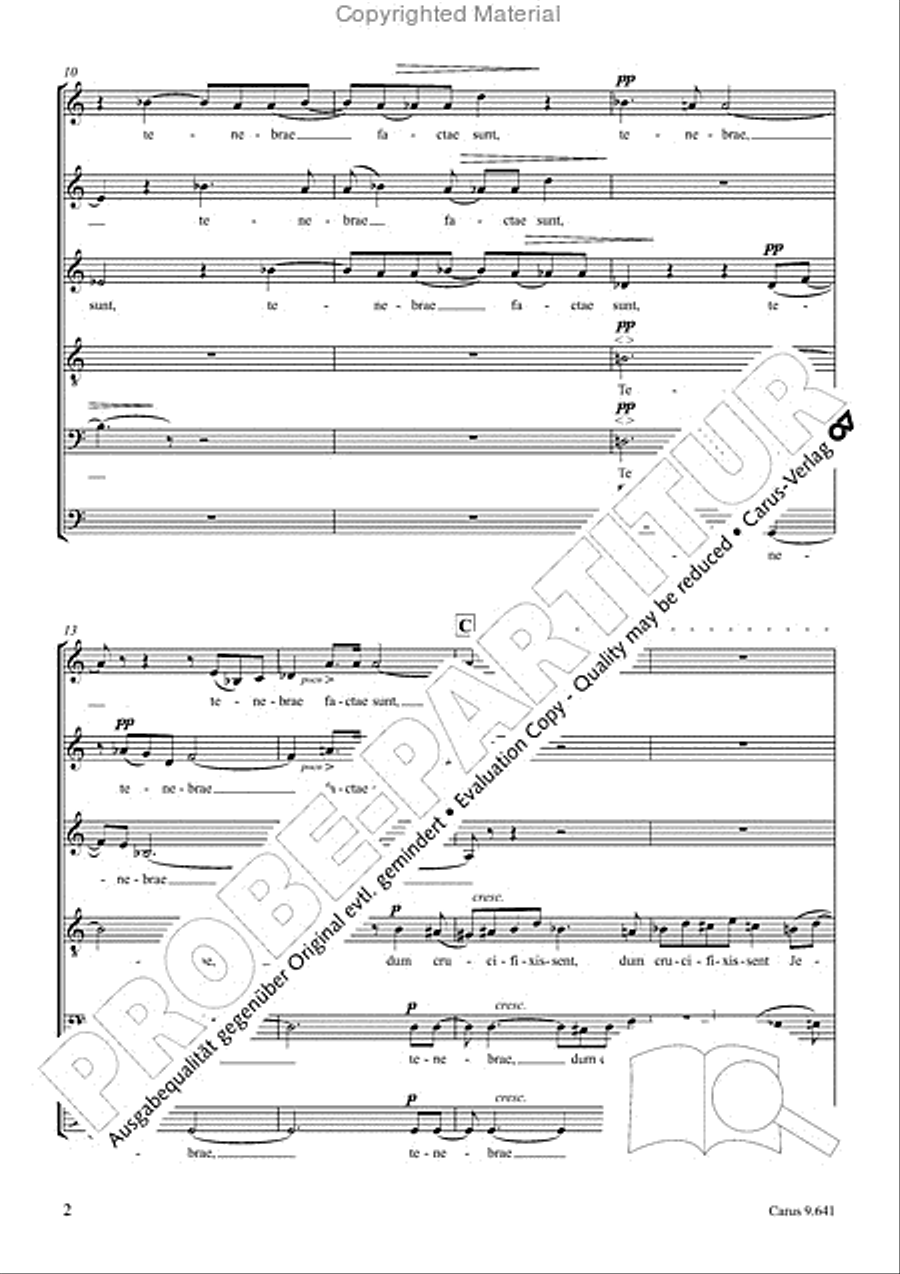 Tenebrae factae sunt SSATBB scores gallery preview page 3
