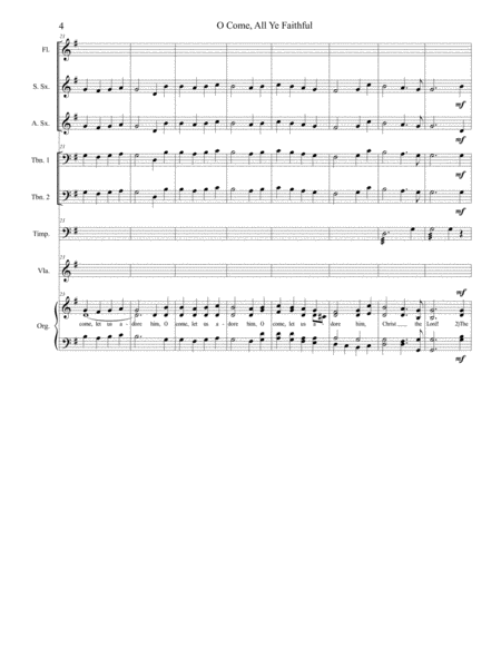 O Come, All Ye Faithful Congregational Hymn Setting image number null