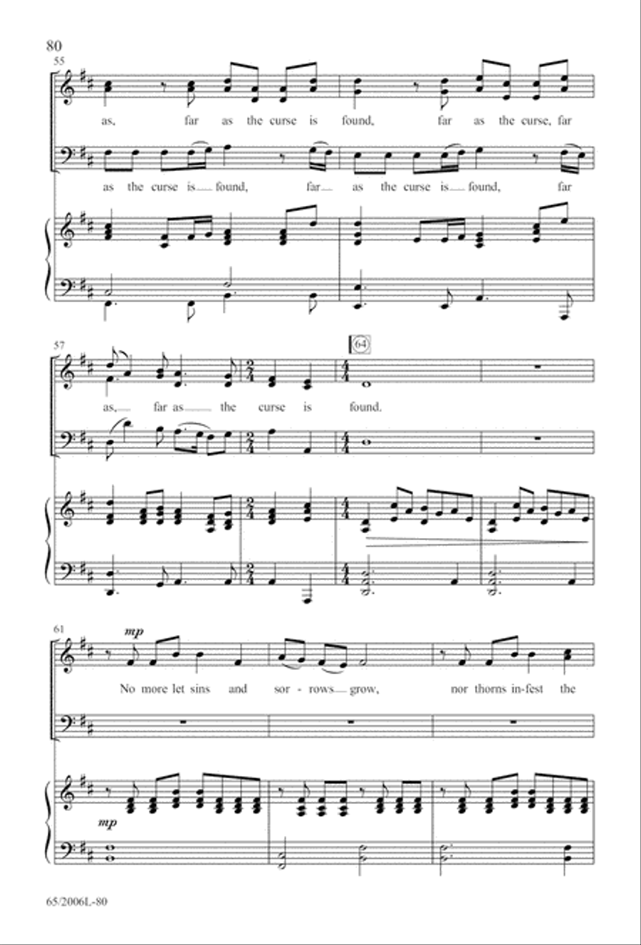I Hear the Prophet Callin' 3-Part scores gallery preview page 81
