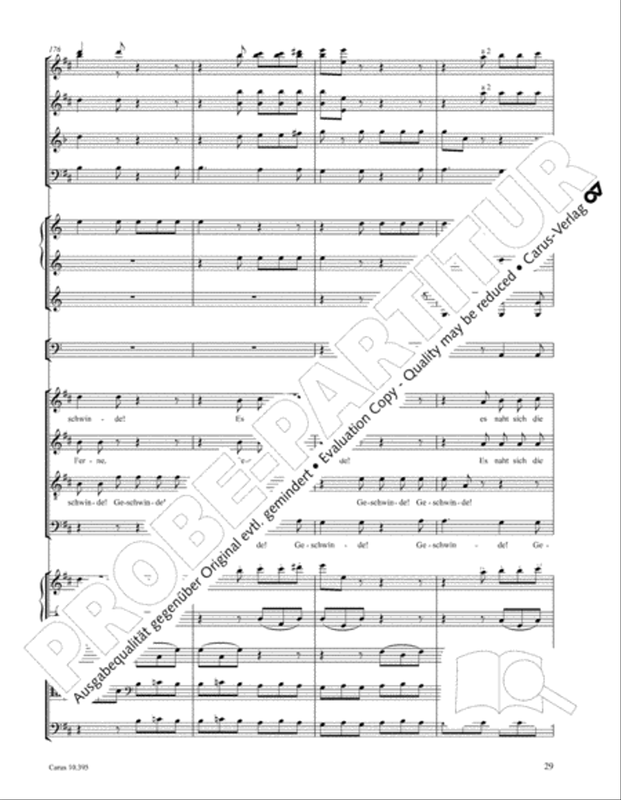 Calm Sea and Prosperous Voyage 4-Part scores gallery preview page 30