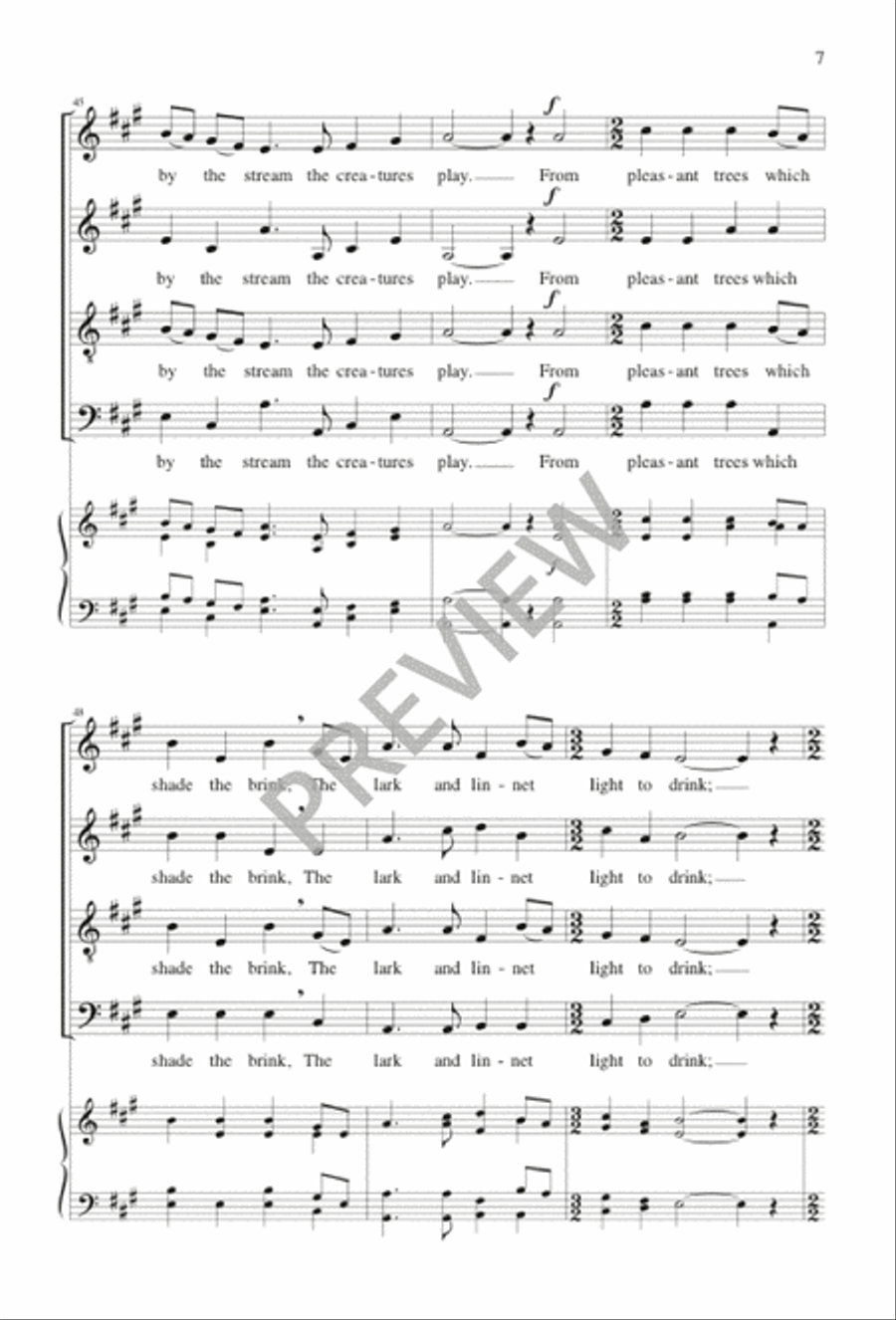 My Soul, the Great Creator Praise 4-Part scores gallery preview page 7