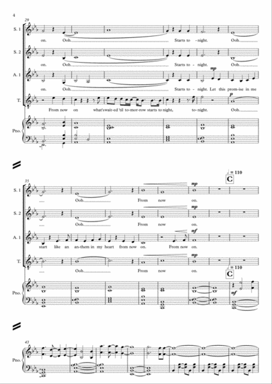 From Now On 4-Part scores gallery preview page 4