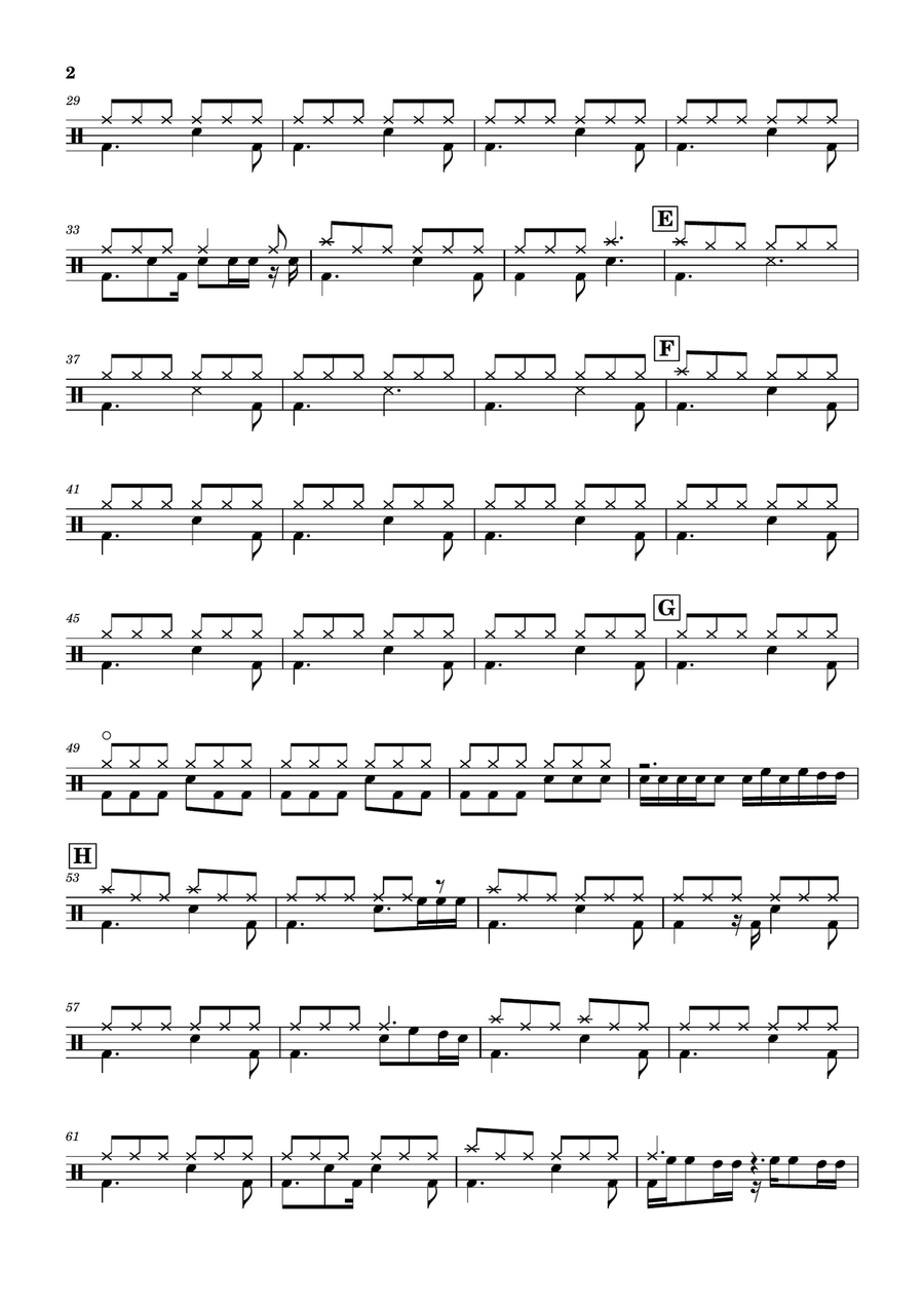 Look Through My Eyes Look Through My Eyes Drum Set scores gallery preview page 2
