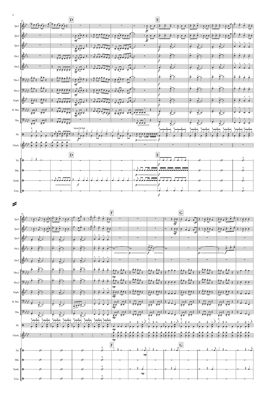 Shut Up And Dance Brass Ensemble scores gallery preview page 2