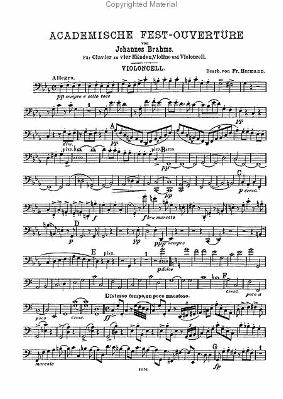 Academic Overture Violin scores gallery preview page 5