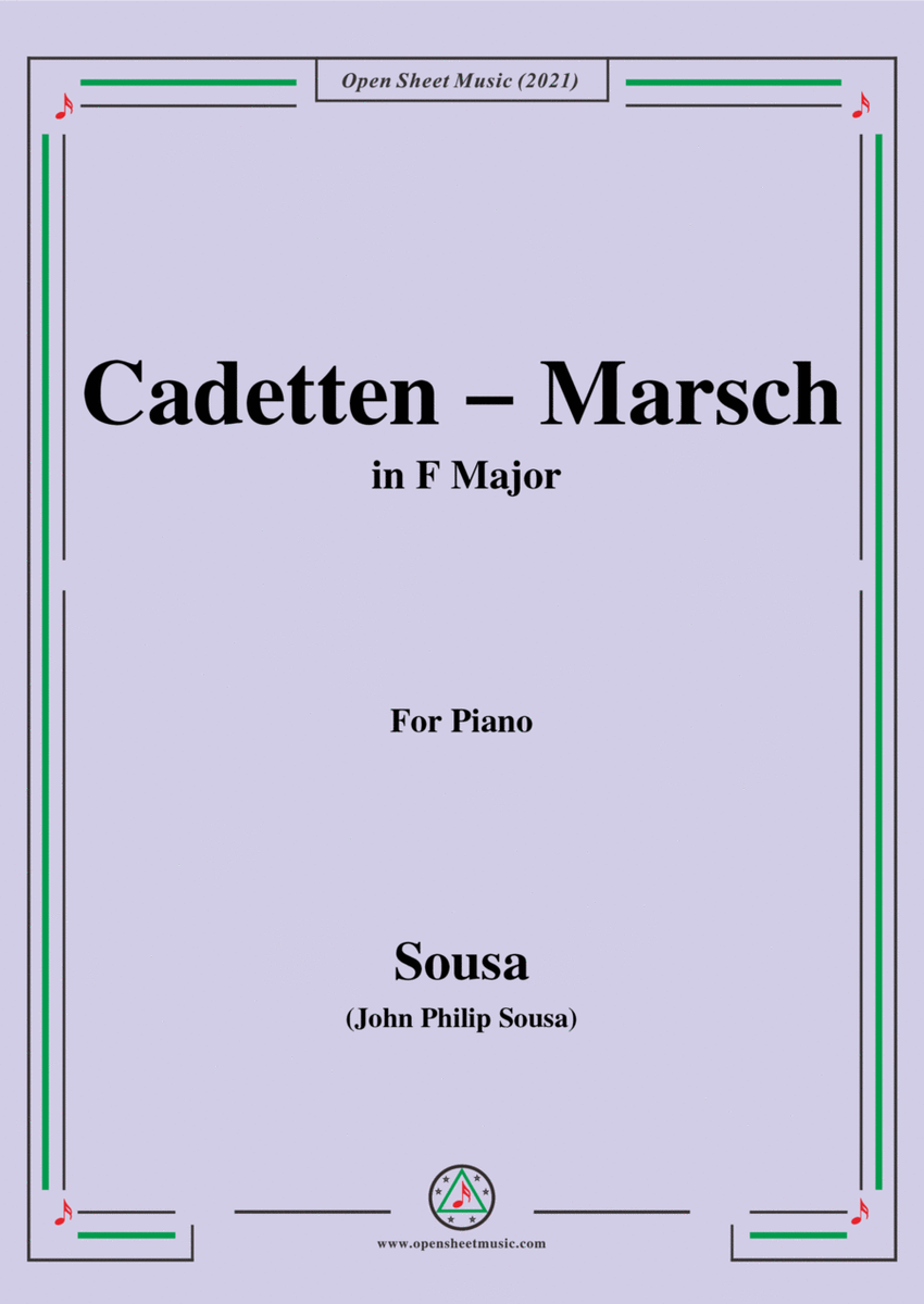 Sousa-Cadetten-Marsch,in F Major,for Piano image number null