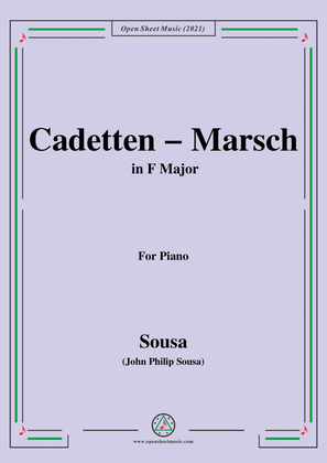 Sousa-Cadetten-Marsch,in F Major,for Piano