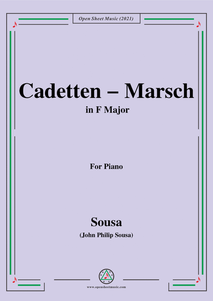 Sousa-Cadetten-Marsch,in F Major,for Piano image number null
