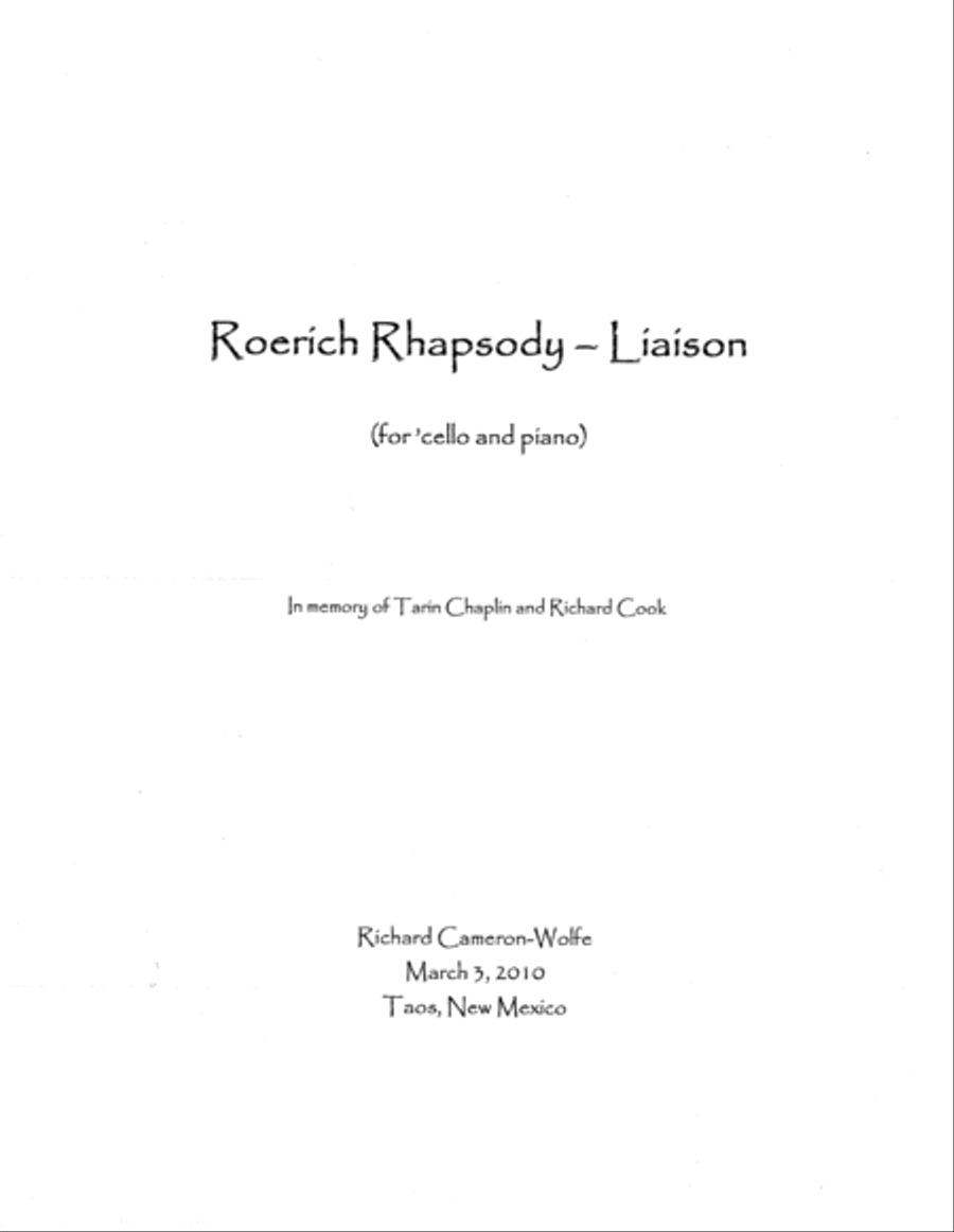 [Cameron-Wolfe] Roerich Rhapsody-Liason I Piano scores gallery preview page 3