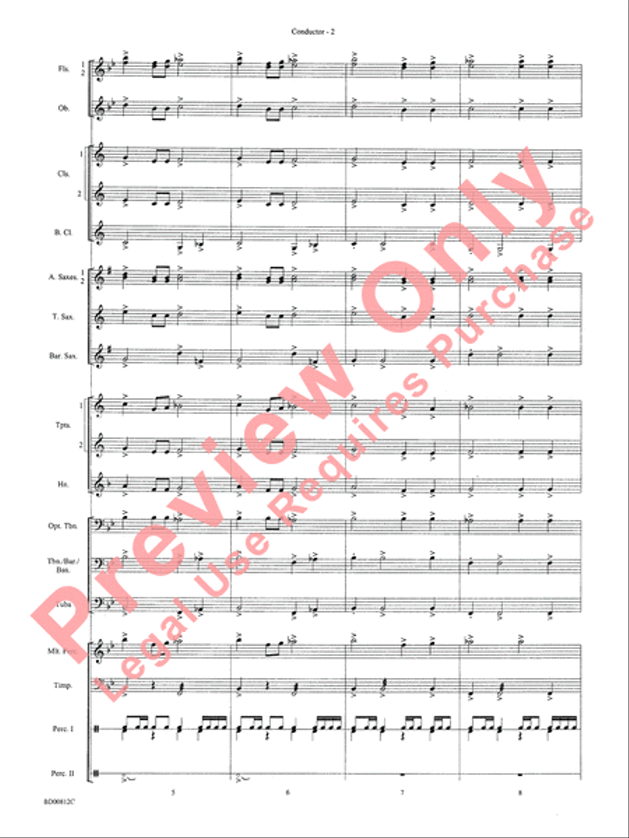 Portsmouth Overture Portsmouth Overture Concert Band scores gallery preview page 4