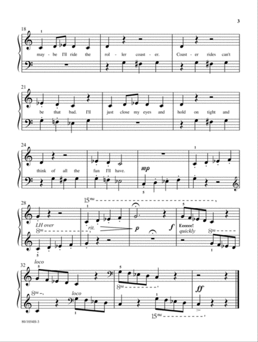 Amusement Park Suite Amusement Park Suite Easy Piano scores gallery preview page 3