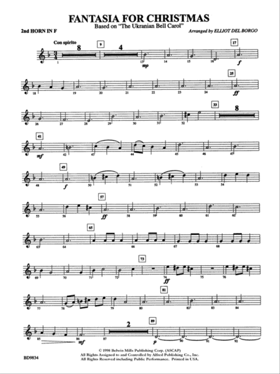 Fantasia for Christmas (based on 