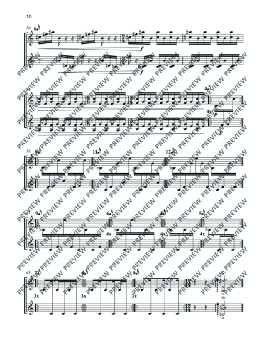 Four Turing-Test Violin scores gallery preview page 11