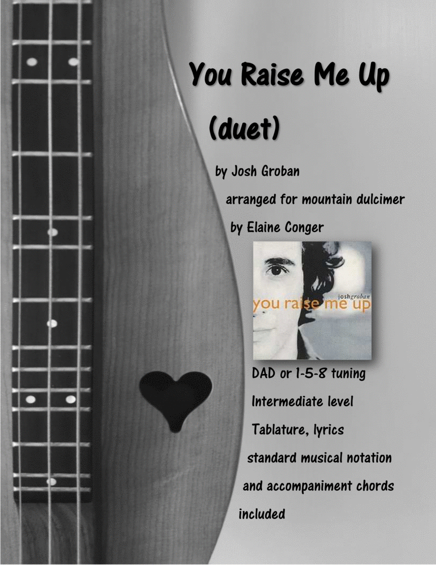 You Raise Me Up Dulcimer scores gallery preview page 1