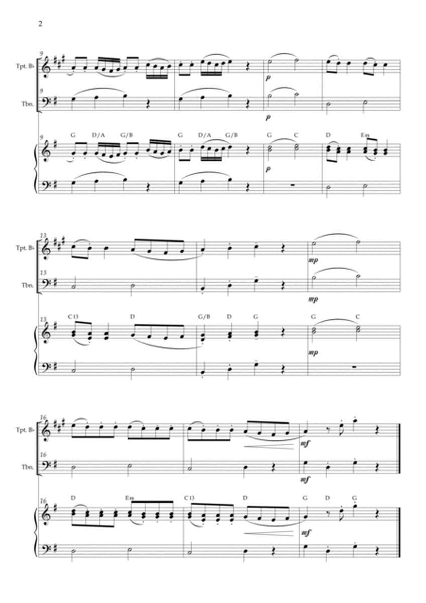 Serenade in G major, K. 525 /Eine kleine Nachtmusik /A Little Night Music - Trumpet, Trombone chords image number null