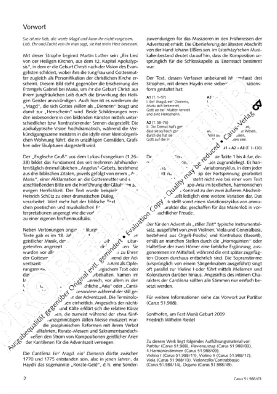 Ein' Magd, ein' Dienerin Soprano Voice scores gallery preview page 3