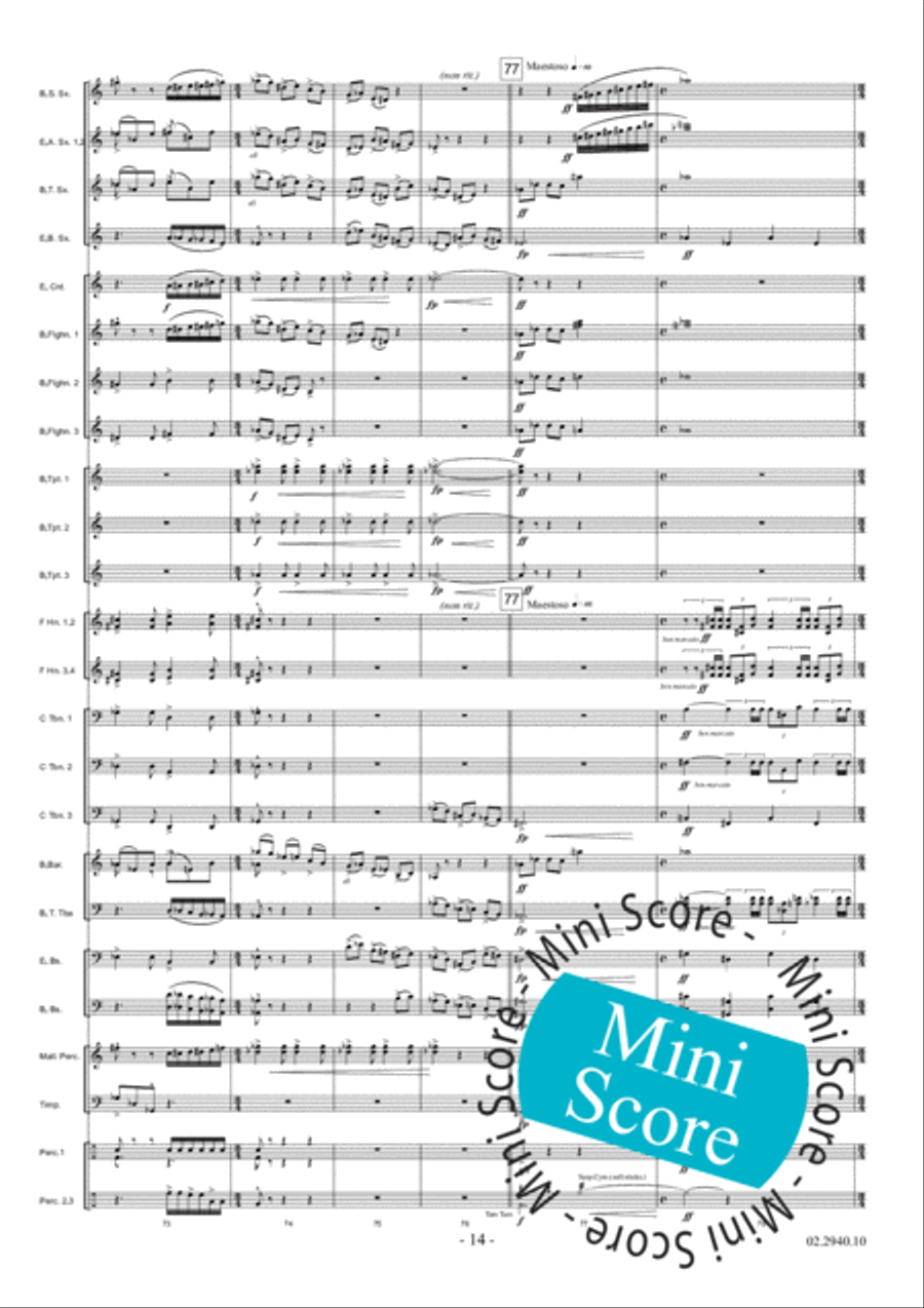 Aurora Fanfare Band scores gallery preview page 20