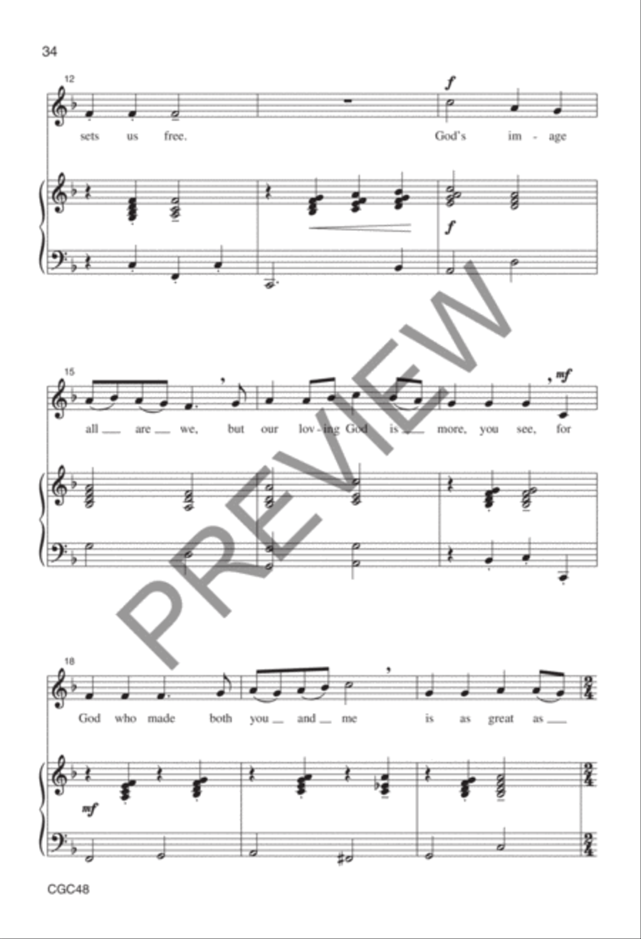 Imagine God! Preview Kit (Score & CD) Choir scores gallery preview page 20