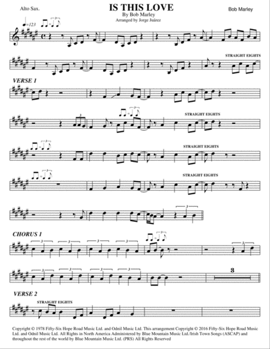 Electric love alto sax sheet music deals