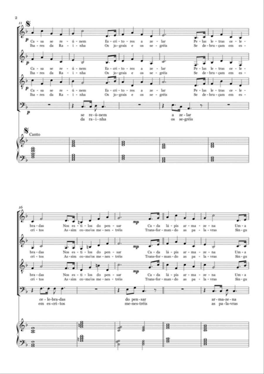 Hino da Academia de Letras de Campina Grande - PB Piano Method scores gallery preview page 2
