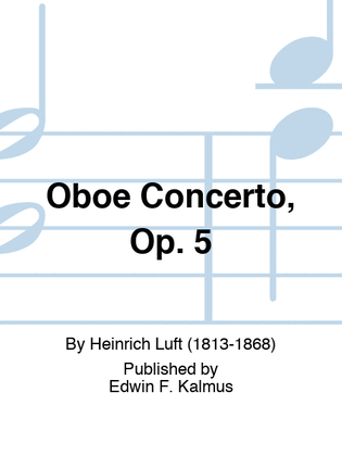 Book cover for Oboe Concerto, Op. 5
